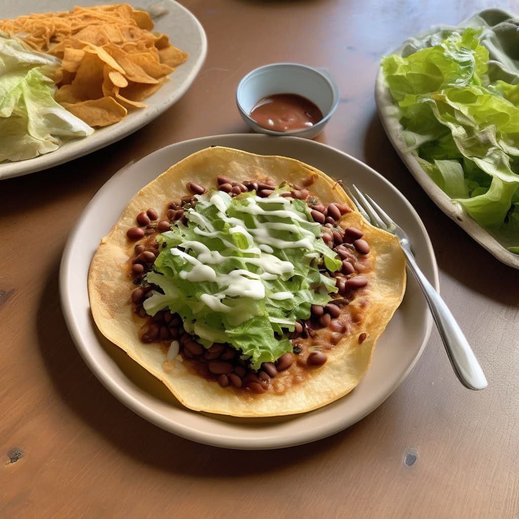 #6 Tostada and Enchilada