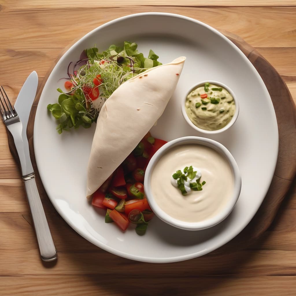 Burrito W Cheese Dip